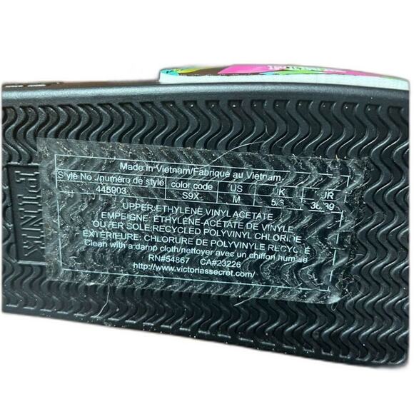 Victoria's Secret colorful bright tropical leaves slides 445903 Medium 7/8 NEW - Picture 4 of 4